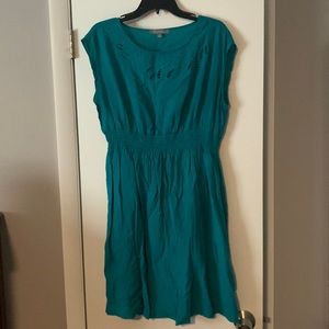 Teal Sundress with Embroidery